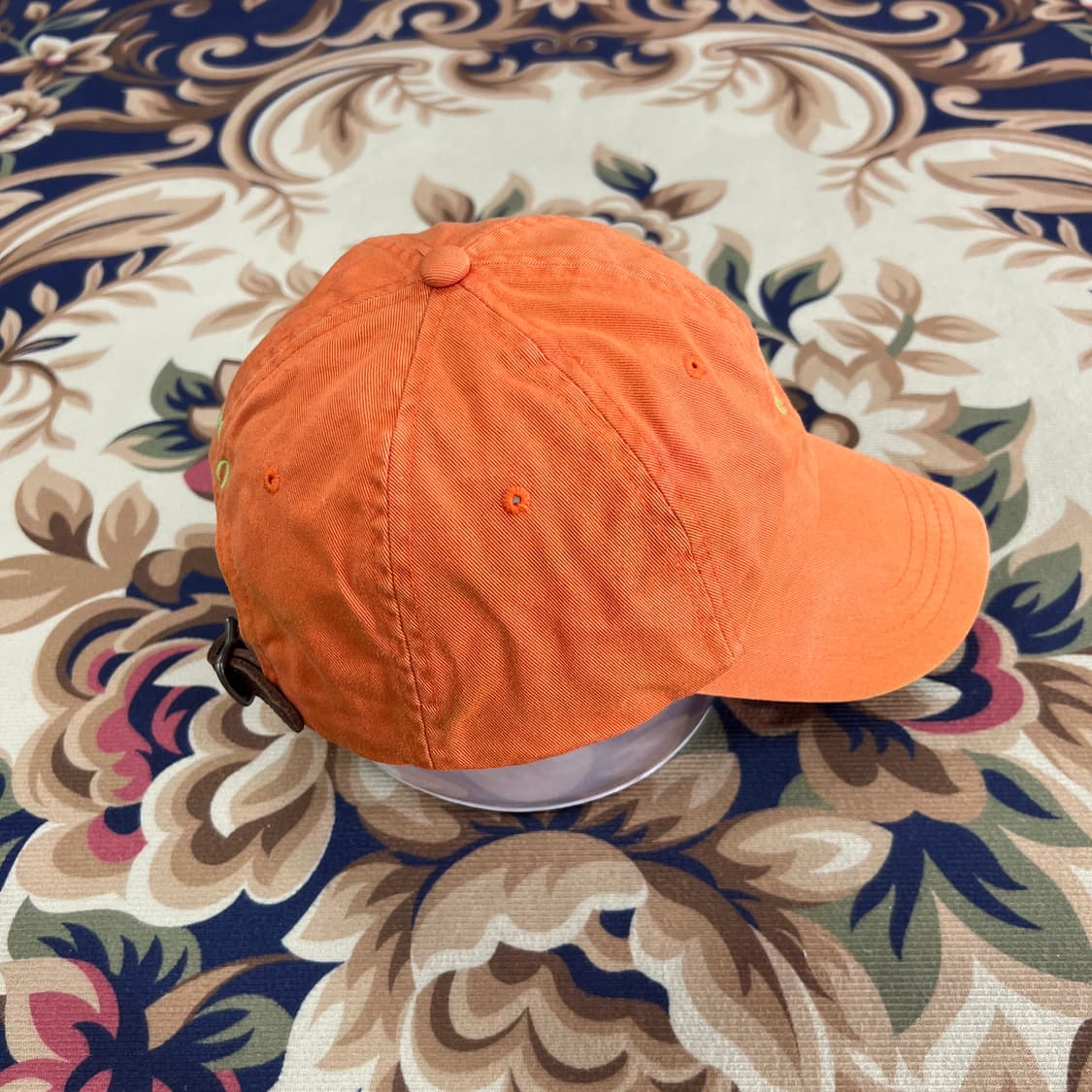 00s폴로 랄프로렌 베이직로고 볼캡(주황색) 상품이미지4
