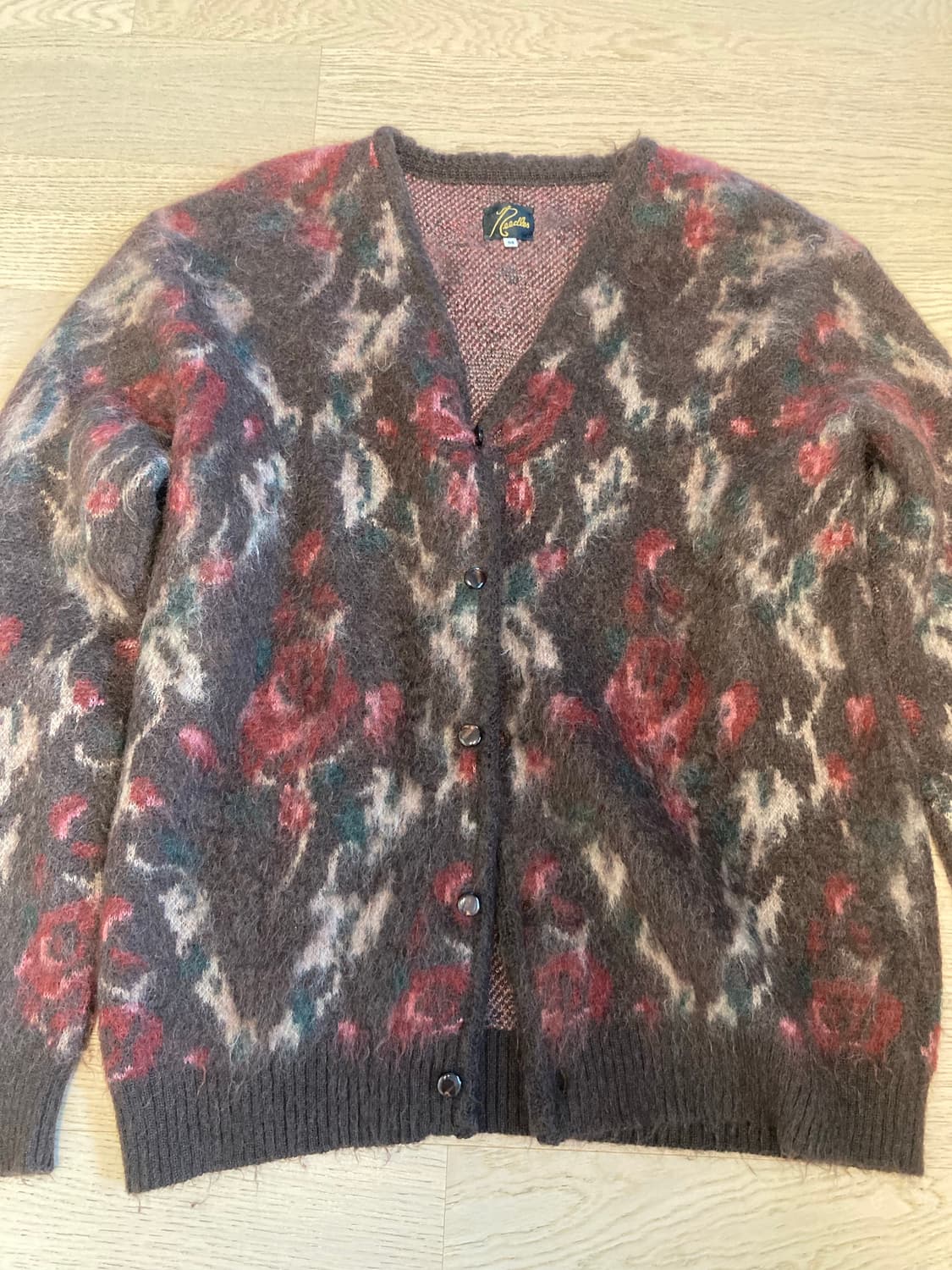 니들스 모헤어 가디건 로즈 M 상품이미지1