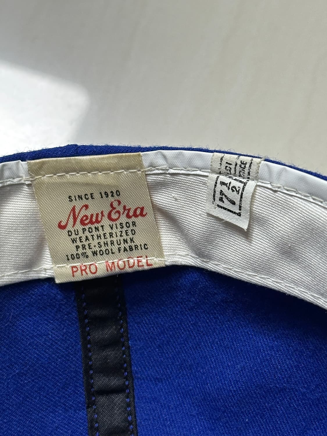 70's New Era wool cap 7 1/2 데드스탁 상품이미지3