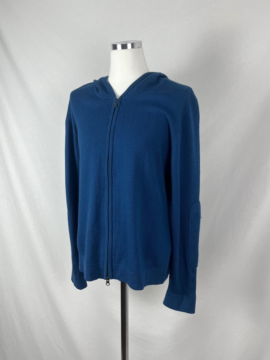 Vintage 블루컬러 니트 후드집업  상품이미지1