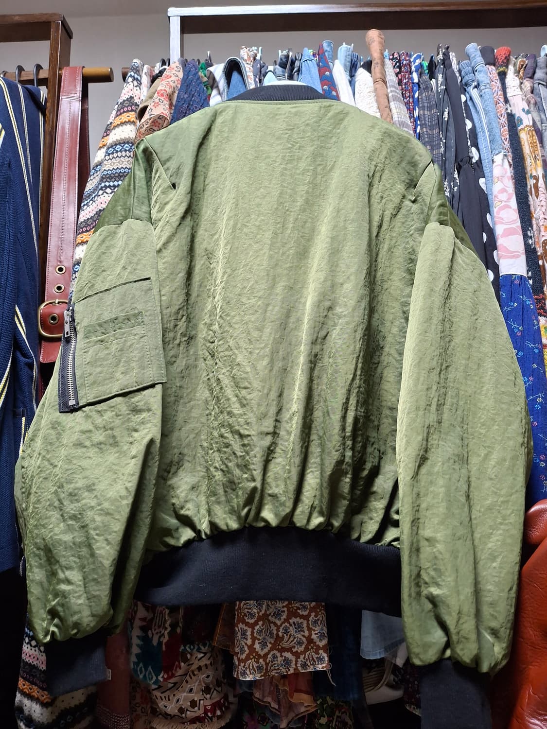 (마지막특가) 카키 봄버 자켓 점퍼 F 상품이미지7