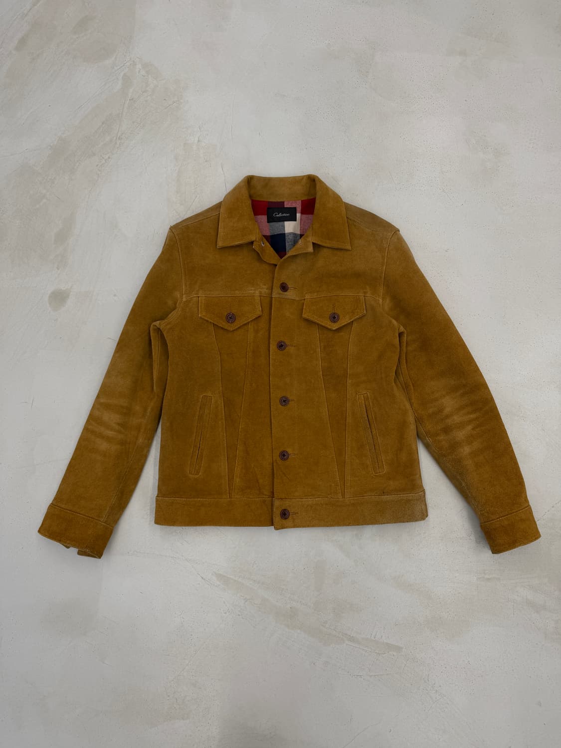 Collective(콜렉티브) 천연 소가죽 스웨이드 자켓 상품이미지1