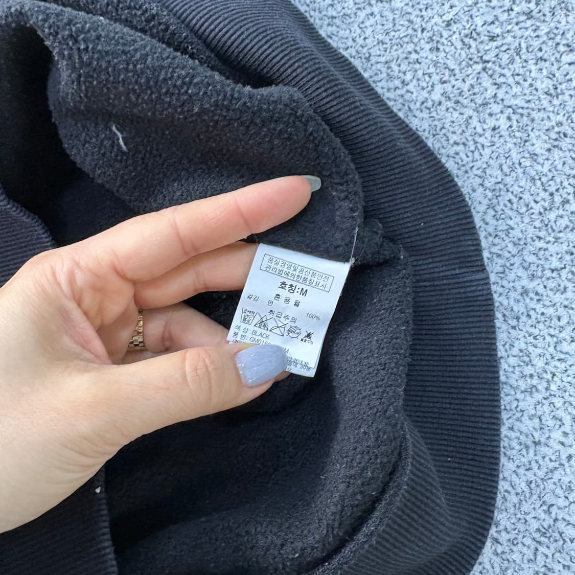 M 그루브라임 기모 후드티 긴팔 티셔츠 0305J 상품이미지4