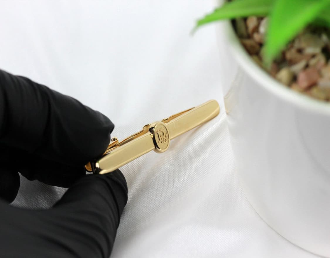 디올 A-등급 5cm 유광 남자 명품 넥타이핀 빈티지 상품이미지4