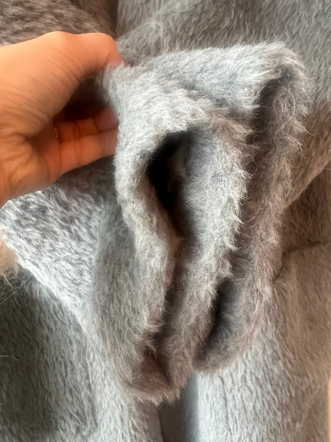 막스마라 여성 민트그린 고트퍼 롱코트 상품이미지4