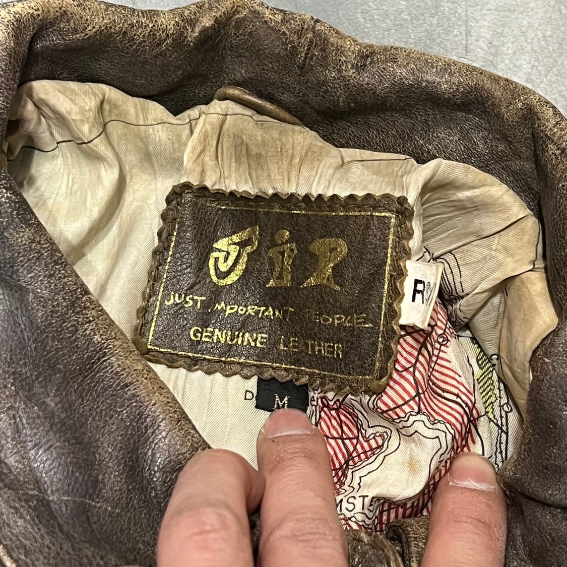  빈티지 레더 A-2 자켓 y14984 상품이미지8