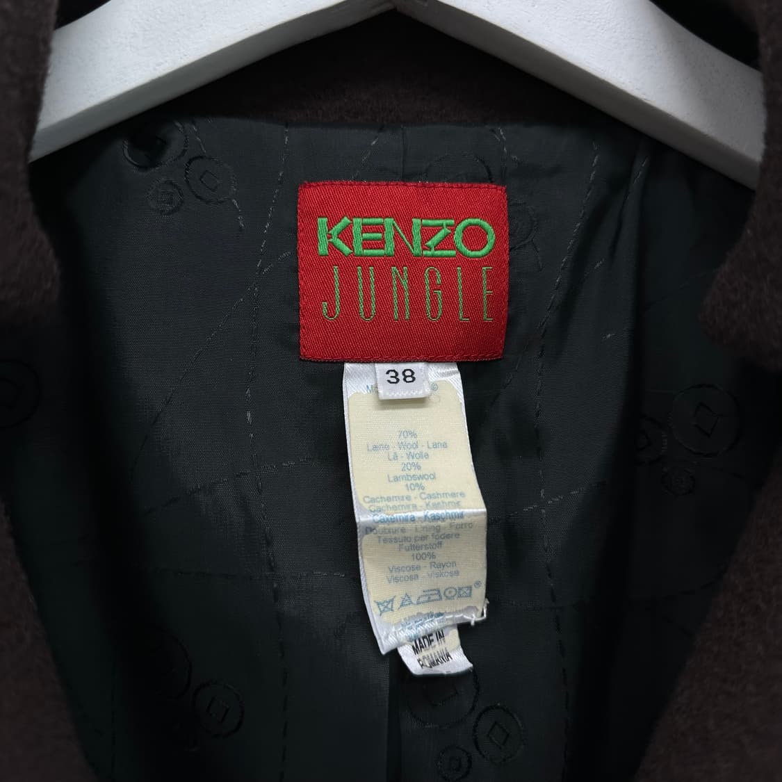 겐조 울캐시미어 롱 코트 상품이미지5