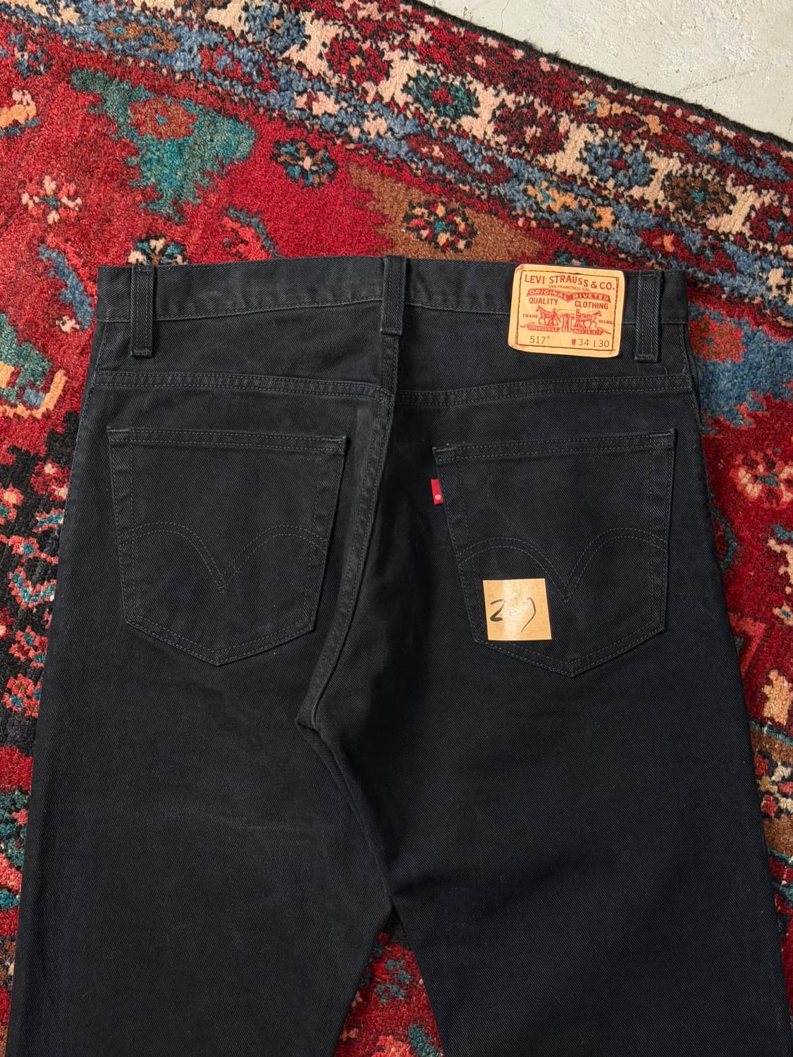 00's 빈티지 리바이스 517 블랙 부츠컷 리바이스 플레어진 상품이미지7