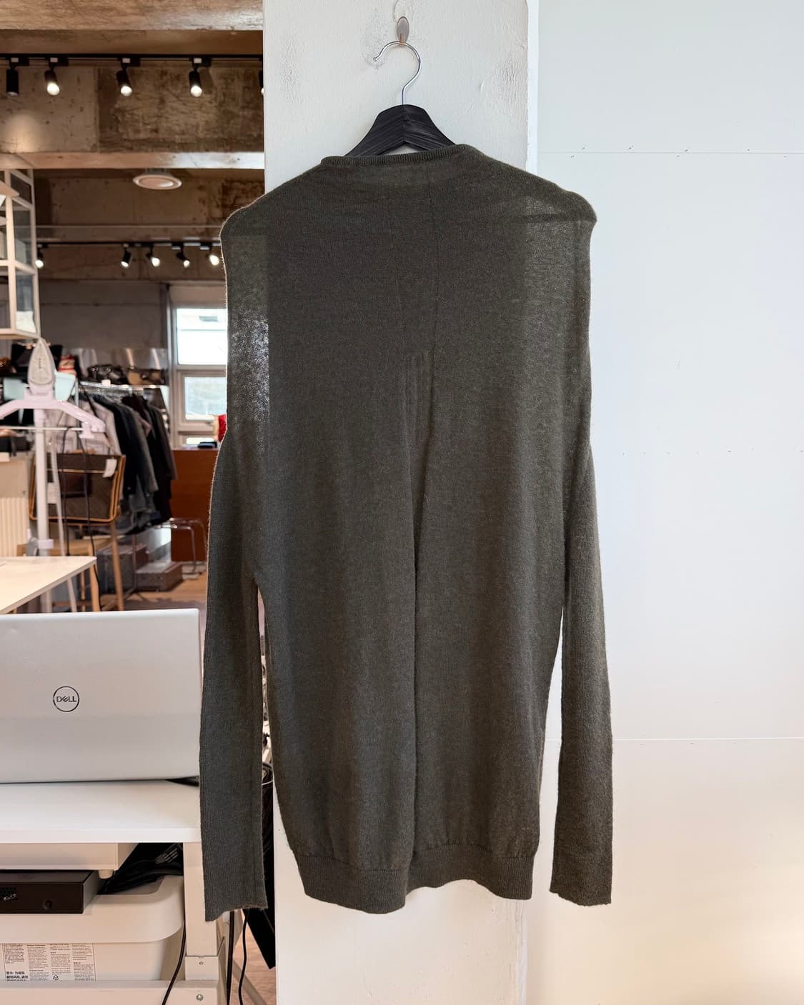 릭 오웬스 브라운 알파카 혼방 니트  상품이미지7