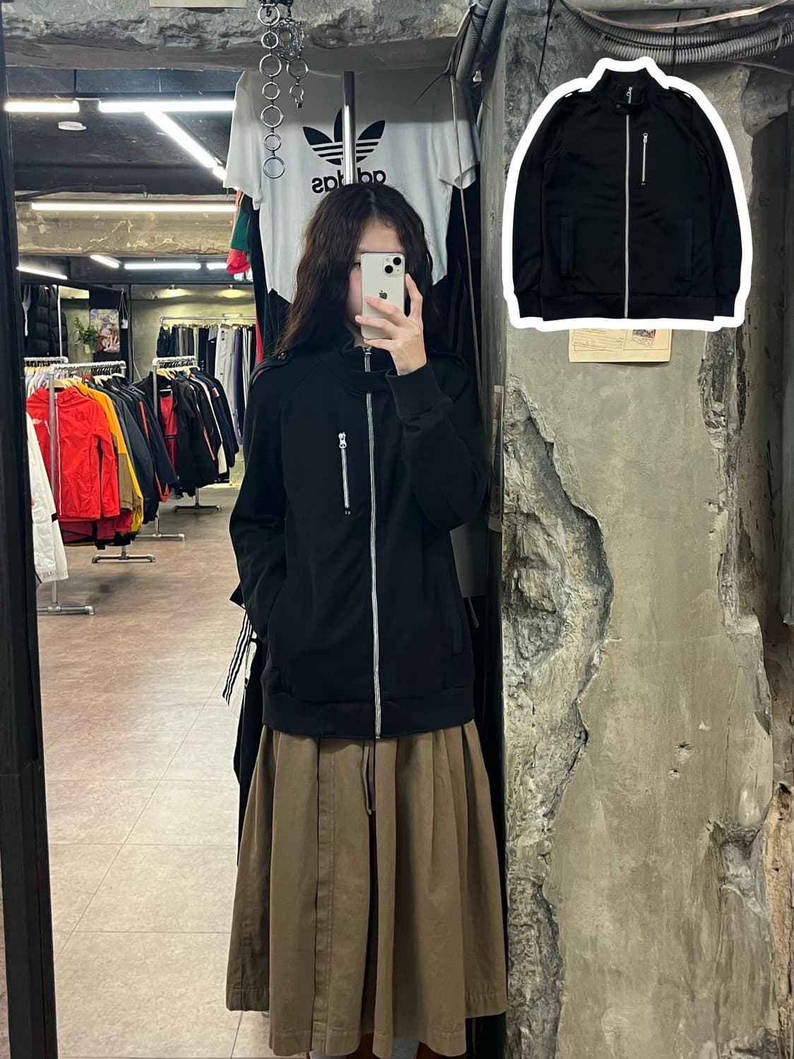 본더치 집업 자켓 블랙 M #csz2074 상품이미지1