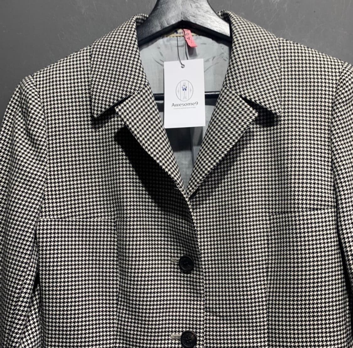 아쿠아 스큐텀 고방체크 블레이져 상품이미지4