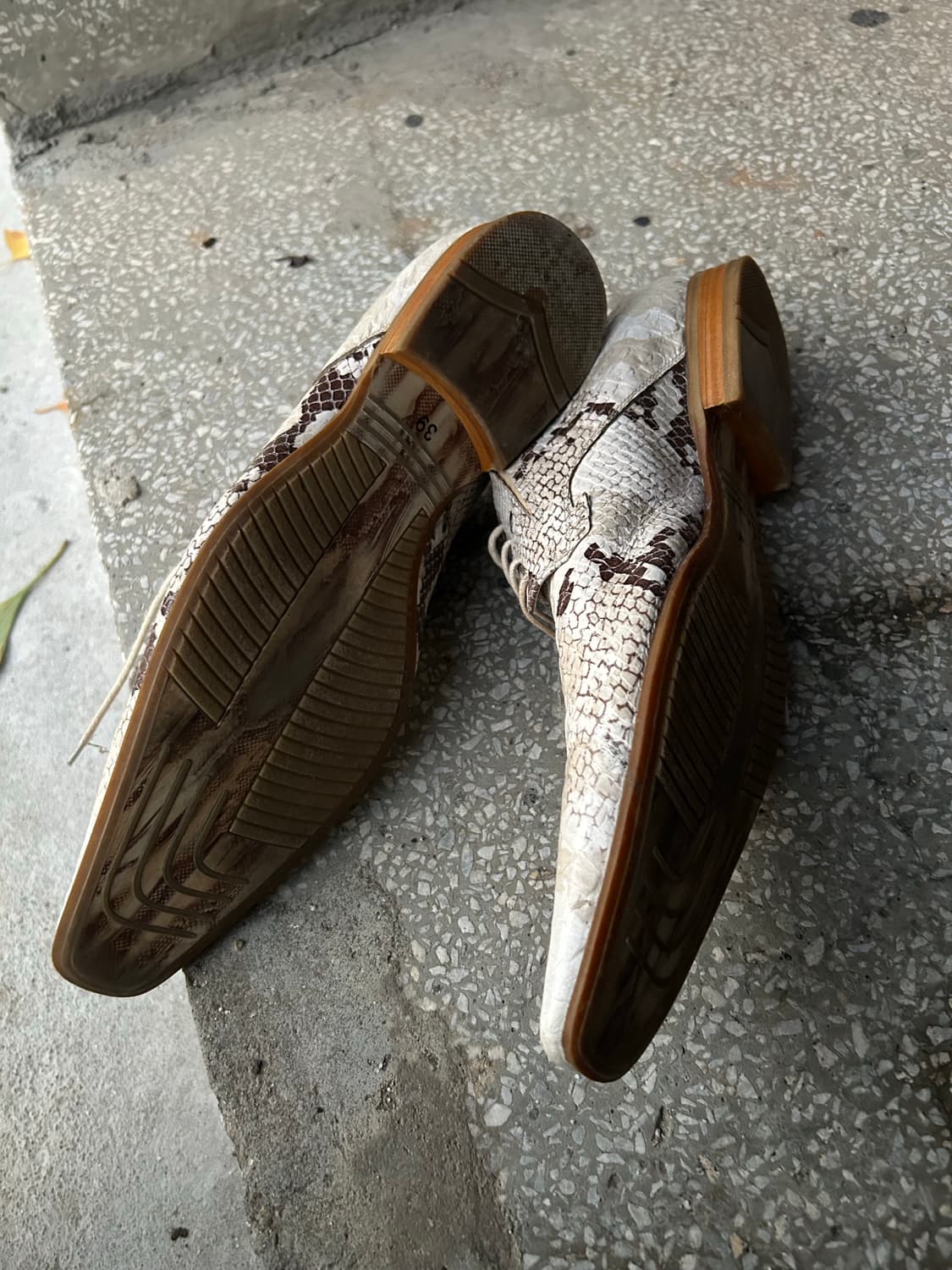 2000s JPN v-kei 파이톤 슈즈 상품이미지3