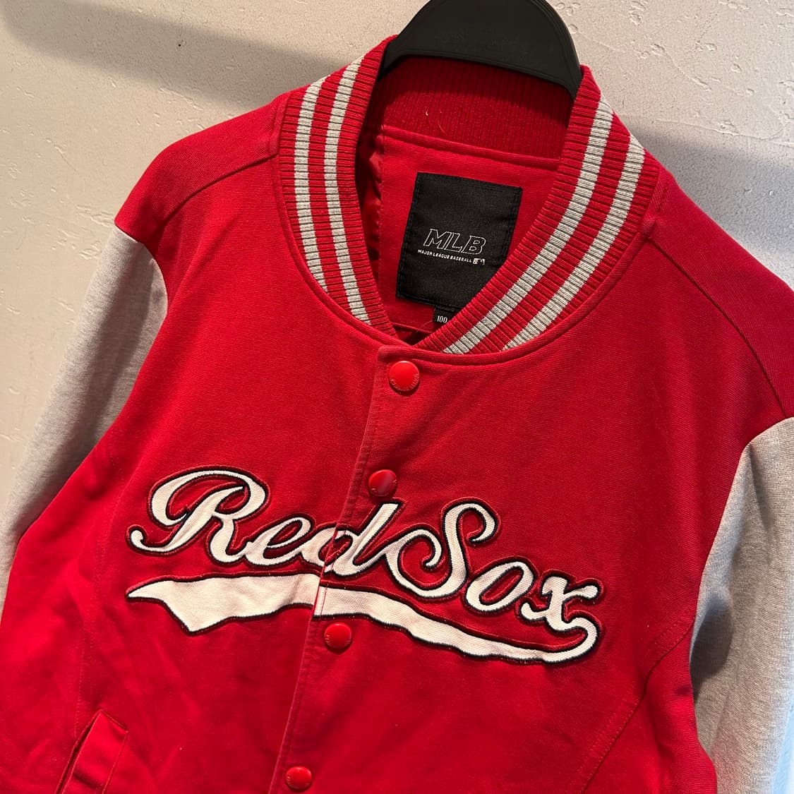 MLB Red Sox Cotton Jersey Jacket 상품이미지1