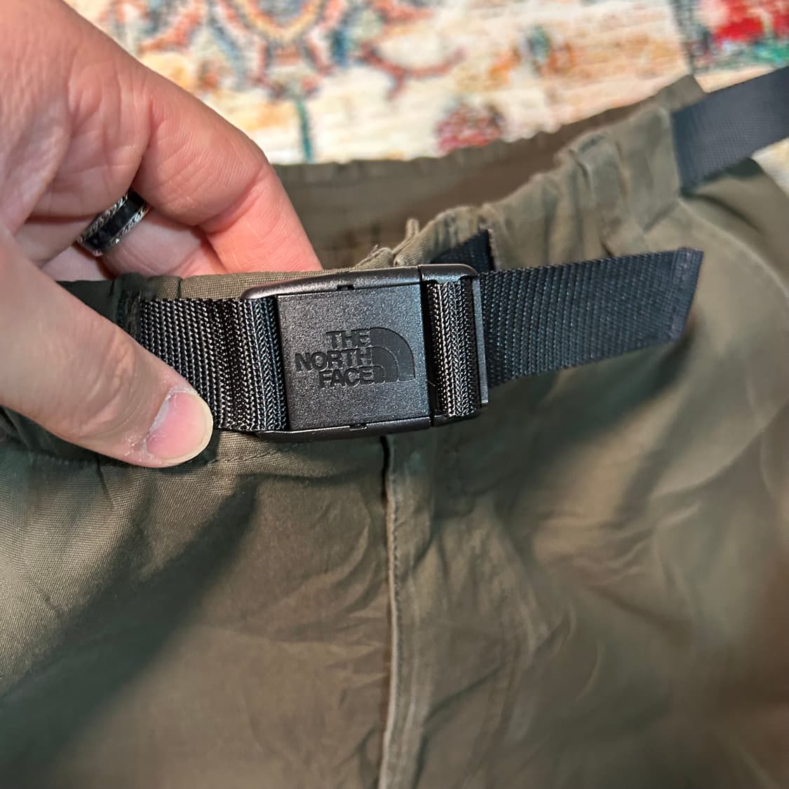 [XL] 노스페이스 재팬 벨티드 카고 팬츠 카키 상품이미지3