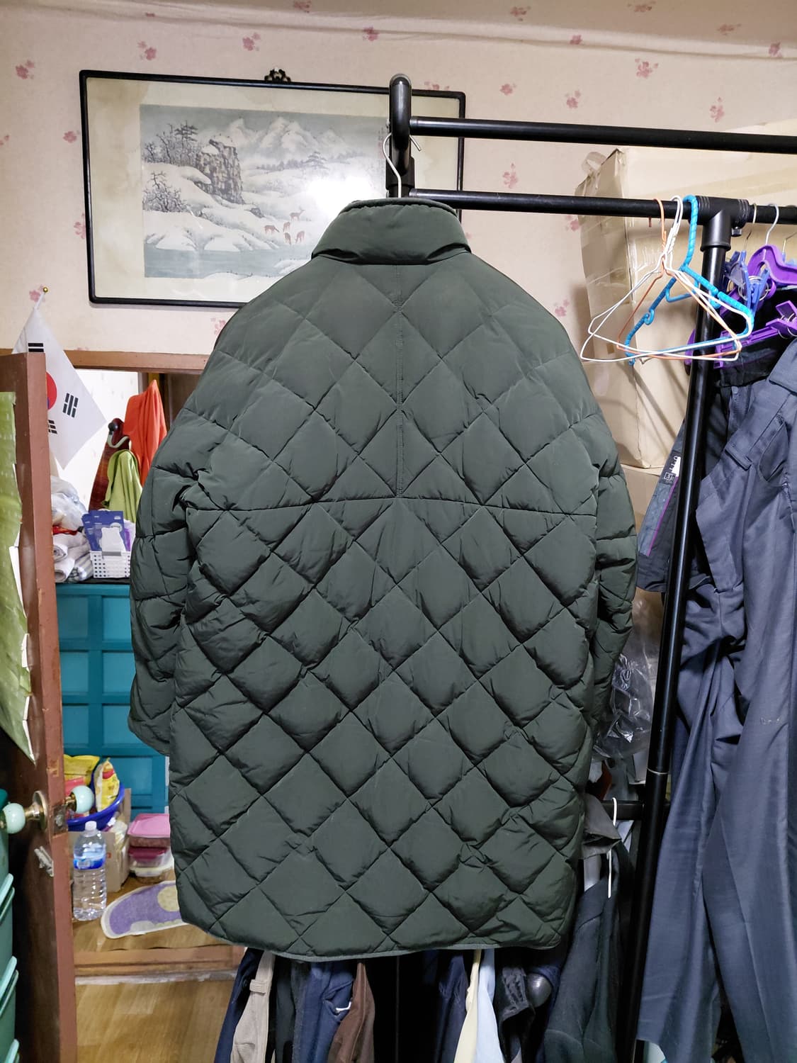 [커스텀멜로우]구스다운 오버핏 퀄팅 패딩 코트 95~105사이즈 상품이미지2