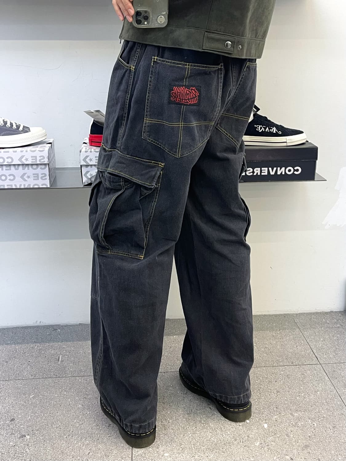 Raton Laveur 90s 콘트라스트 스티치 팬츠 상품이미지3