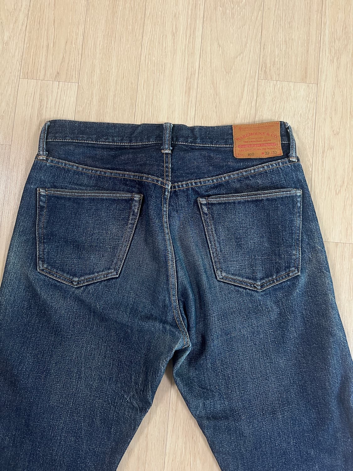 웨어하우스 800 페이드 셀비지 데님 팬츠 33 / 32  상품이미지5