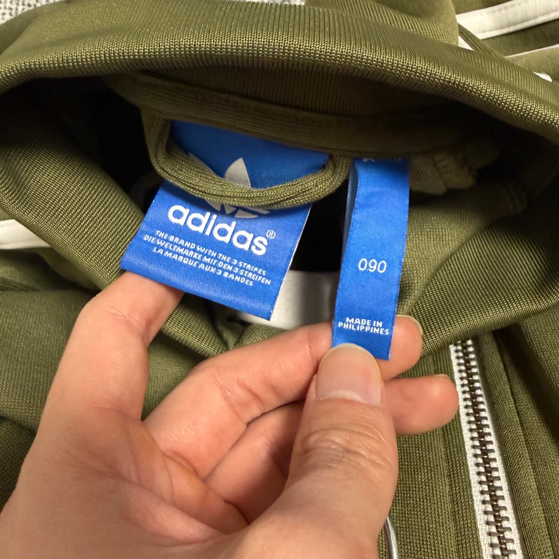 아디다스 SST 슈퍼스타 져지 카키 90 트랙탑 상품이미지3