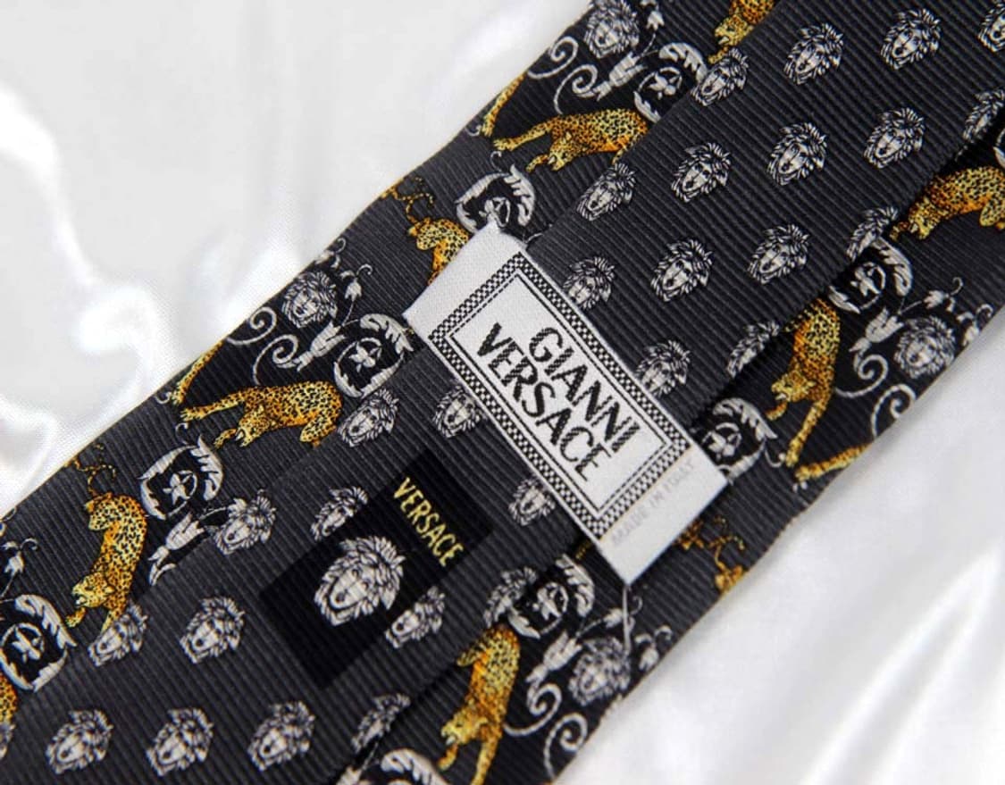 베르사체 9.1cm A등급 메두사 남자 명품 넥타이 상품이미지3