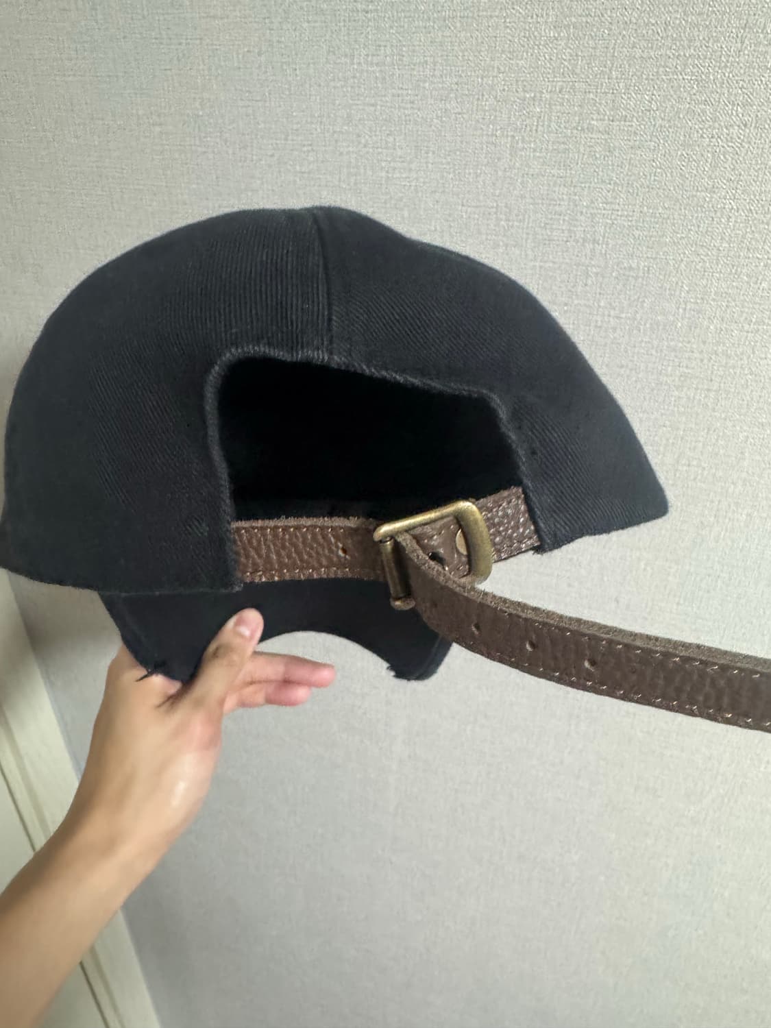 ETCE CROSS DESTROYED CAP (BLACK) 상품이미지3