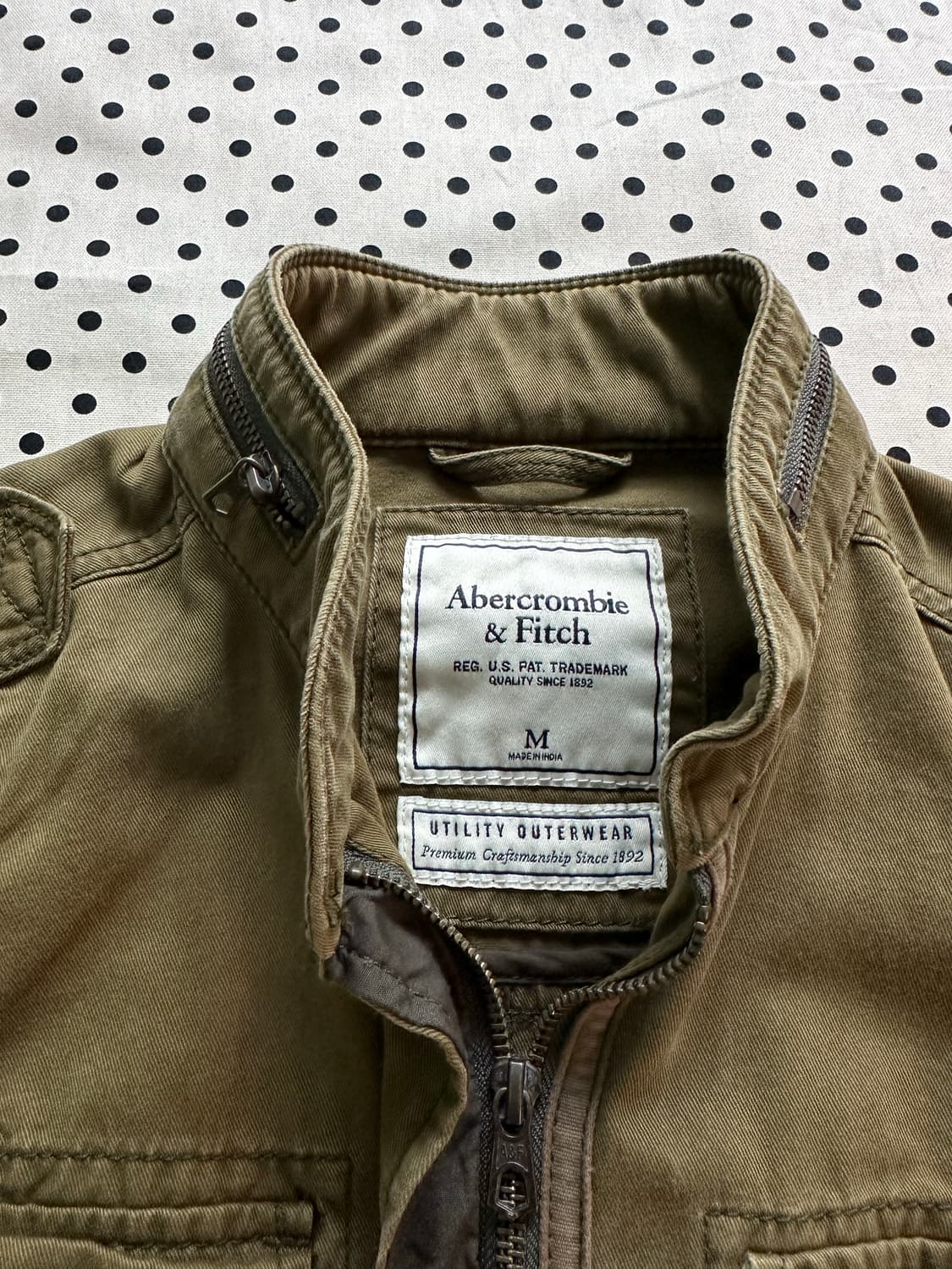아베크롬비 밀리터리 야상자켓 카키 y2k 펑크 웨스턴 상품이미지3