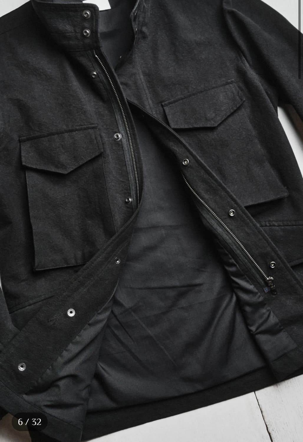 mono prive Textured M65 Jacket - Black 상품이미지2