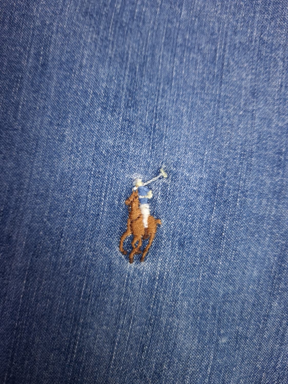 오리지날 랄프로렌폴로 멀티포니 커스텀핏 데님 셔츠 상품이미지5