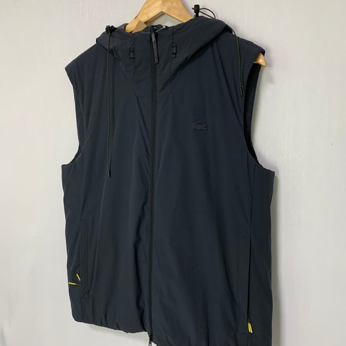 라코스테 후드 베스트 바람막이 조끼 네이비 고프코어 빈티지 M 상품이미지3