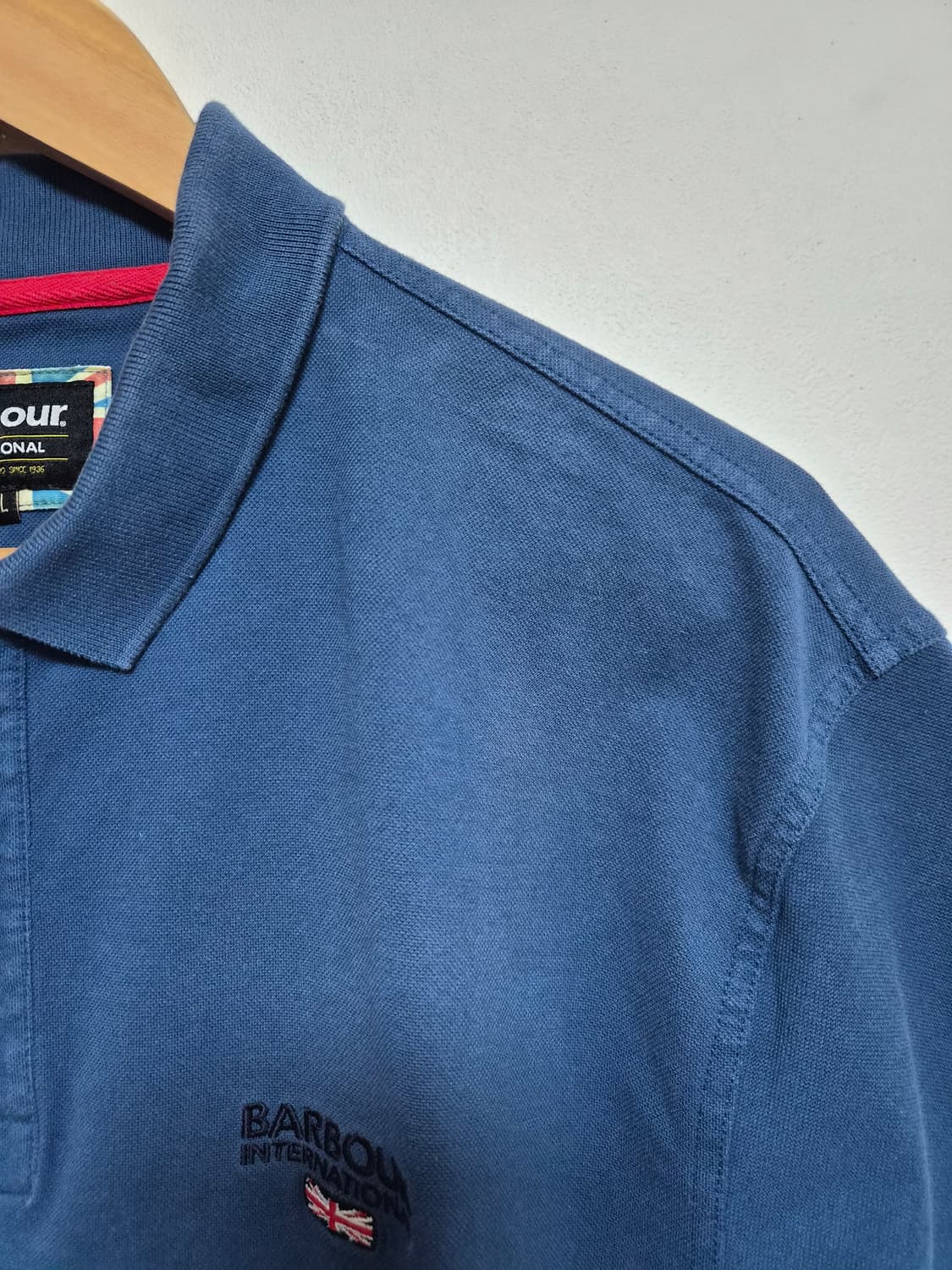 바버Barbour 로고 반팔 카라티셔츠 2XL사이즈 - T101 상품이미지3