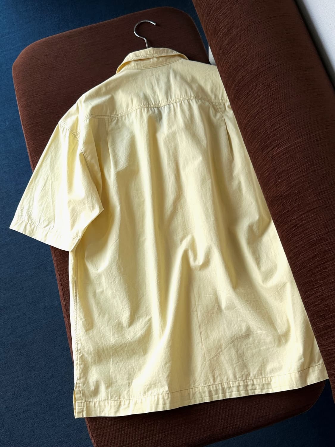 Light cotton design stitch H/S shirt 상품이미지4