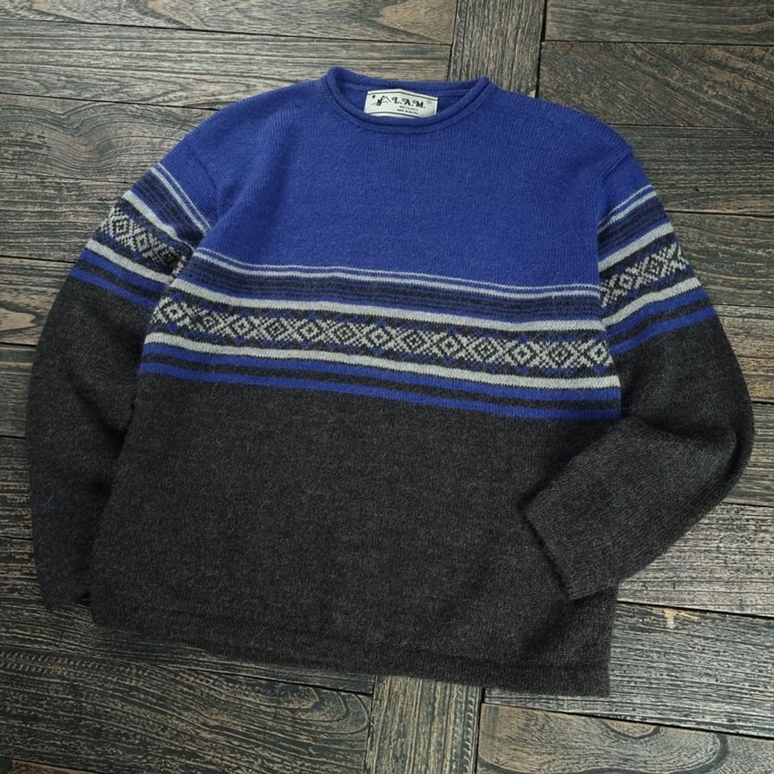 [빈티지] 에스닉 패턴 알파카 니트 M18626 상품이미지1