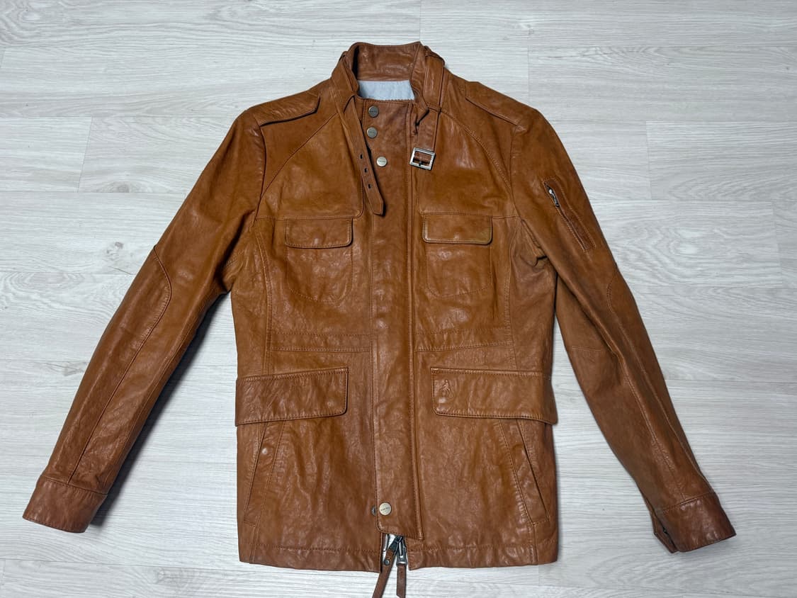 [95] 빈폴 브라운 양가죽 사파리 자켓 상품이미지1