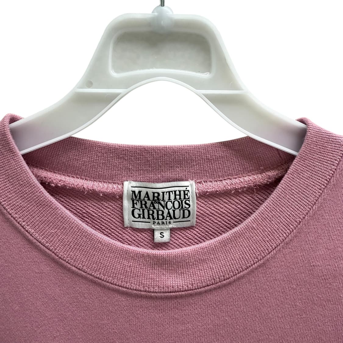 [S] 마리떼 크롭 핑크 맨투맨 상품이미지5