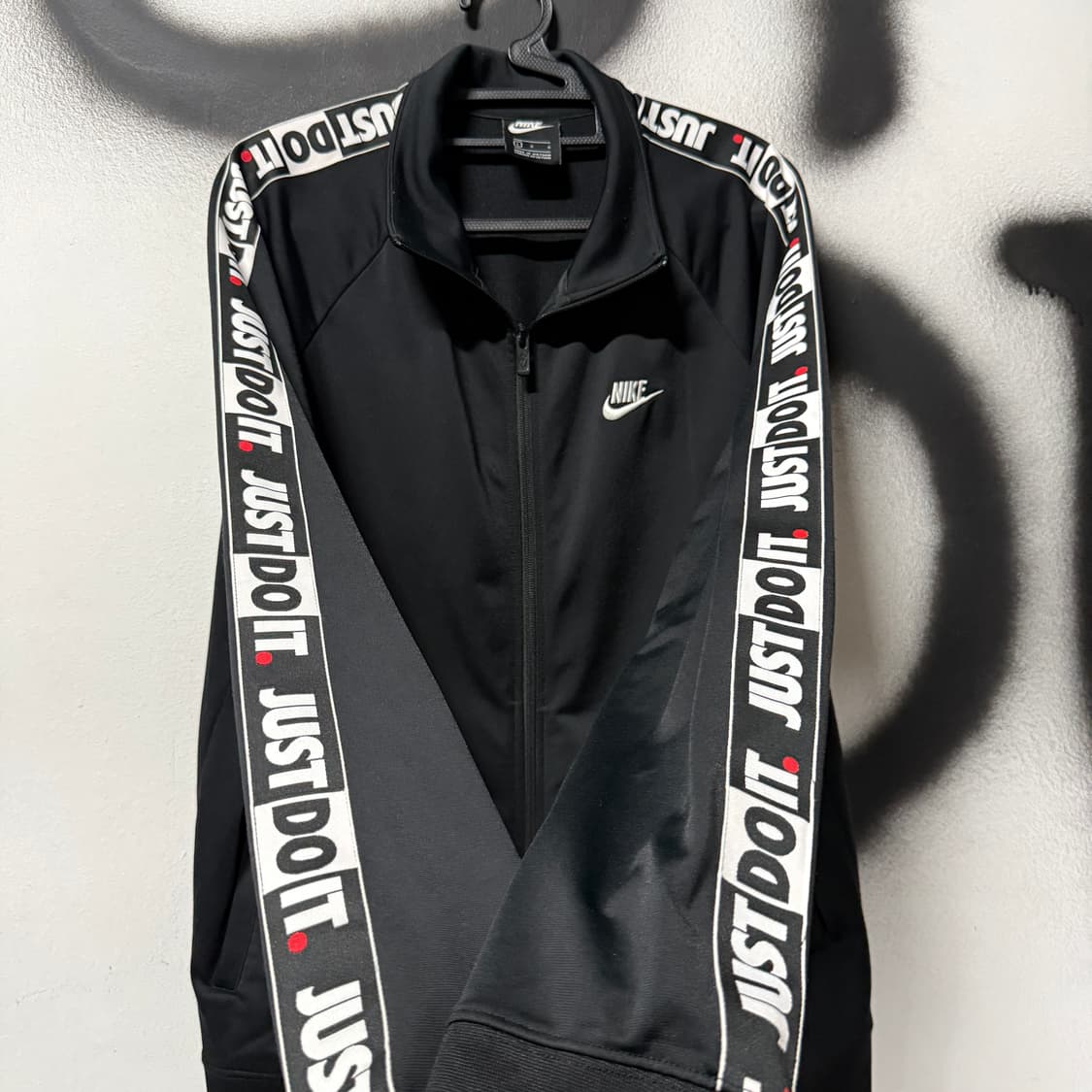 나이키 빅사이즈 올드스쿨 스우시 테이핑 로고 집업 트랙탑 져지 상품이미지4