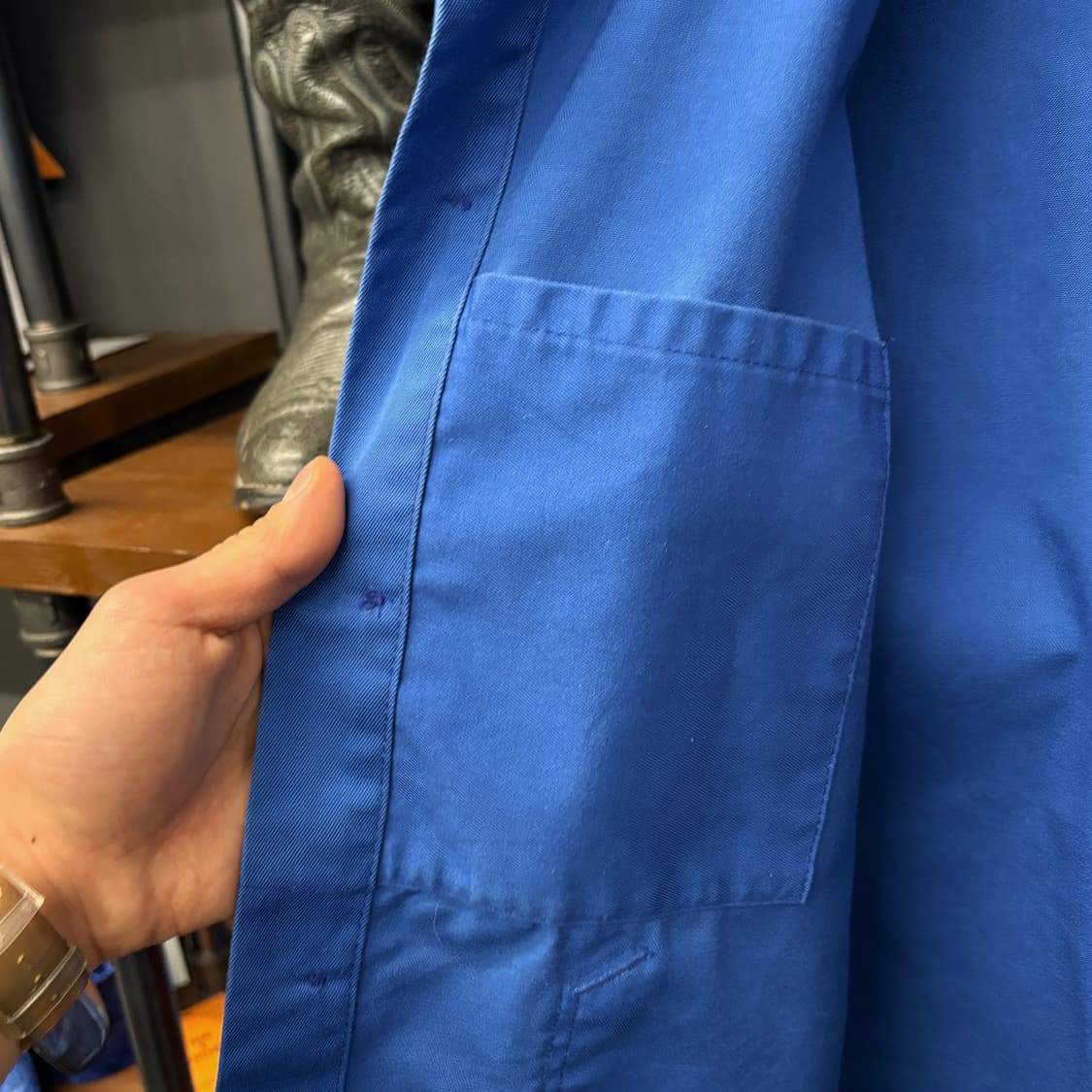 70s 소노르코 프렌치워크자켓 코튼트윌 패치포켓 사선스티치 N674 상품이미지6