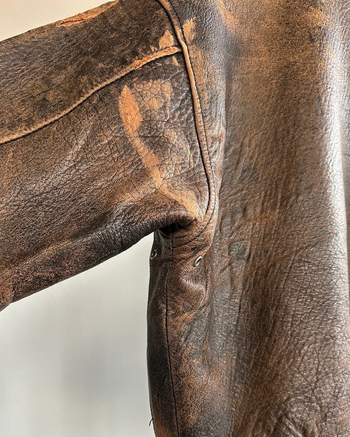 [M-L]아비렉스 Avirex A-2 플라이트 레더 자켓 상품이미지8