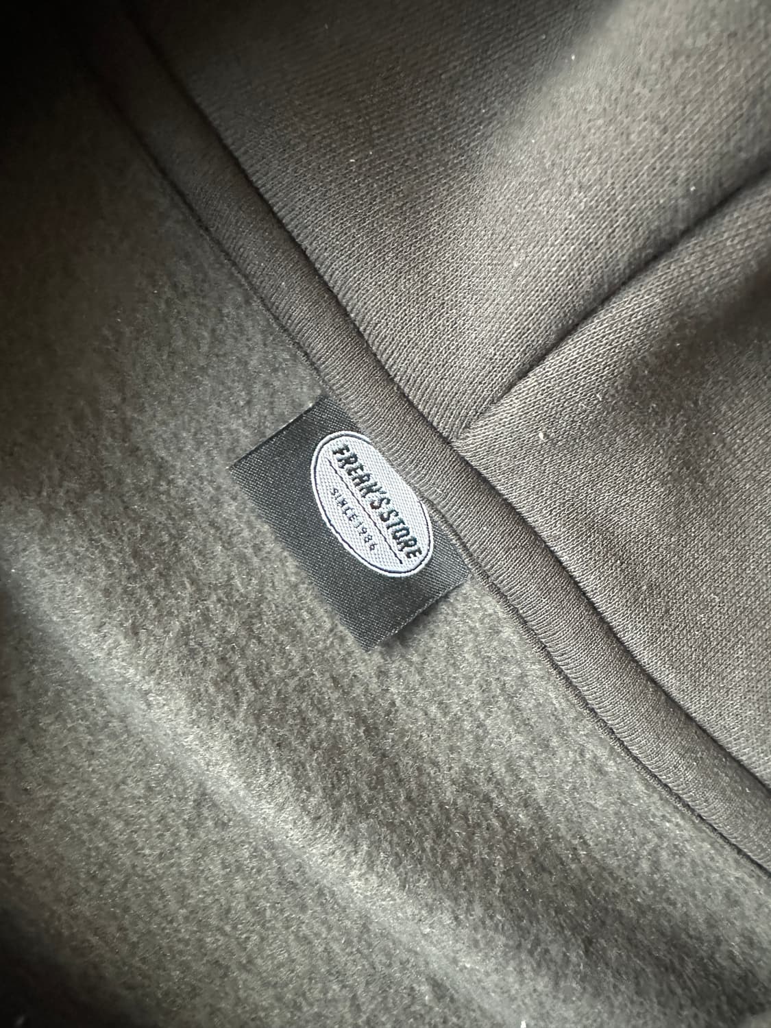 프릭스스토어 12온즈 오버핏 후드집업(차콜) 상품이미지9