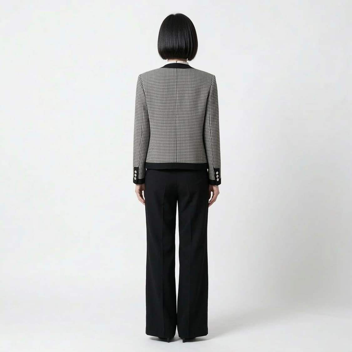 울실크 체크자켓 🇯🇵 상품이미지3