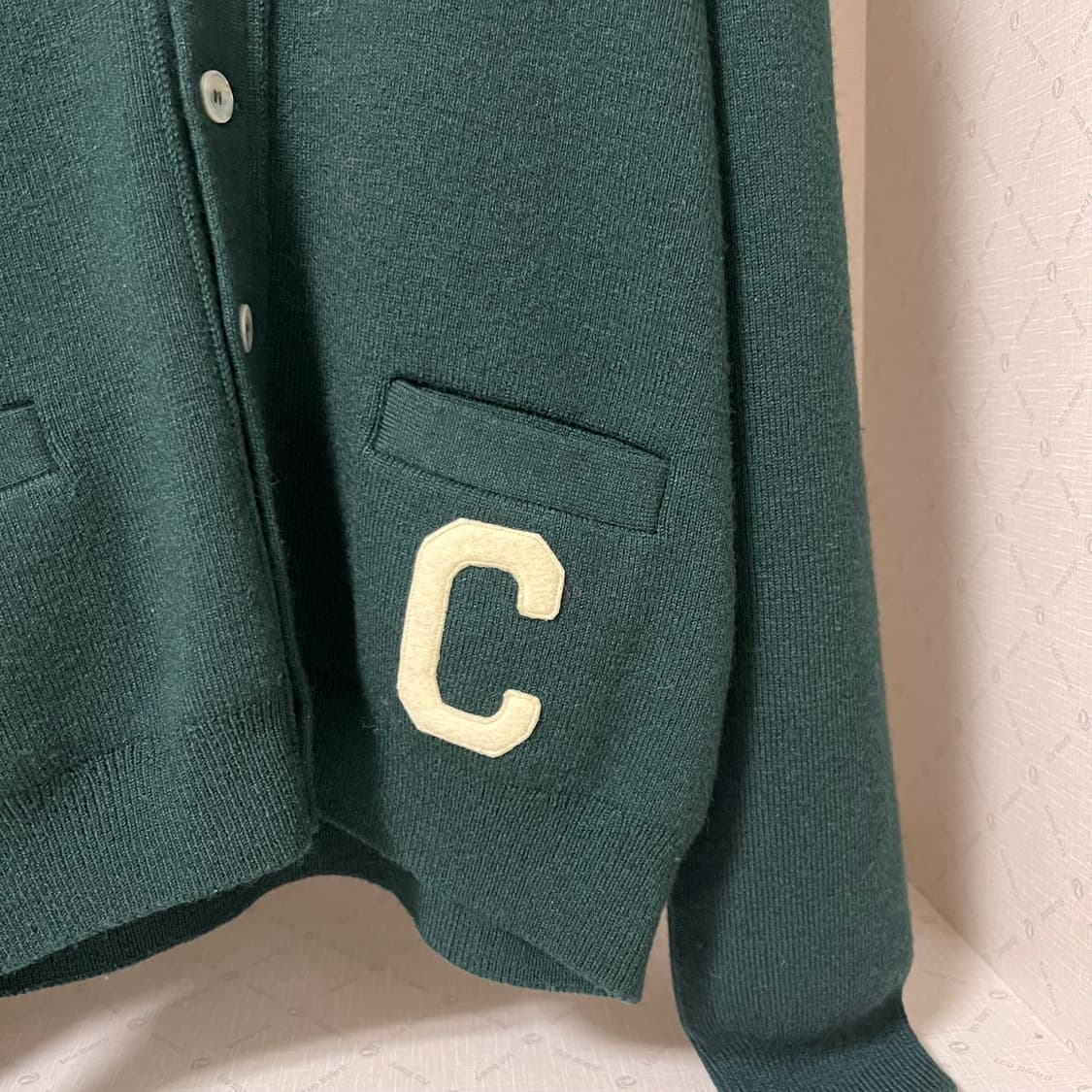 셀린느 CELINE PARIS 니트 백로고 가디건 L 상품이미지4