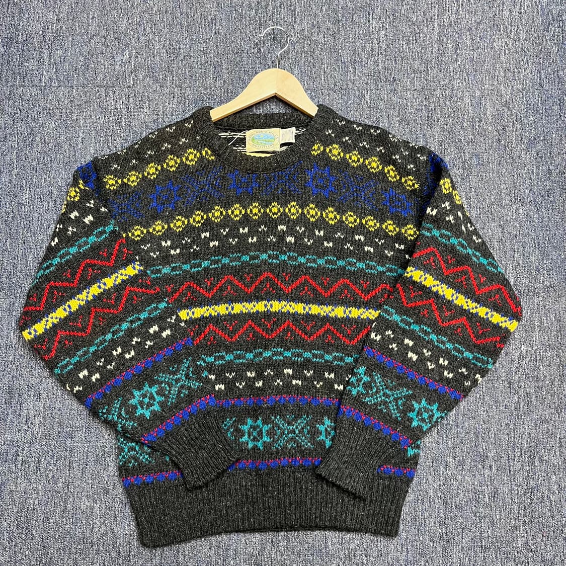 90s royal north mills 울 혼방 니트 상품이미지1