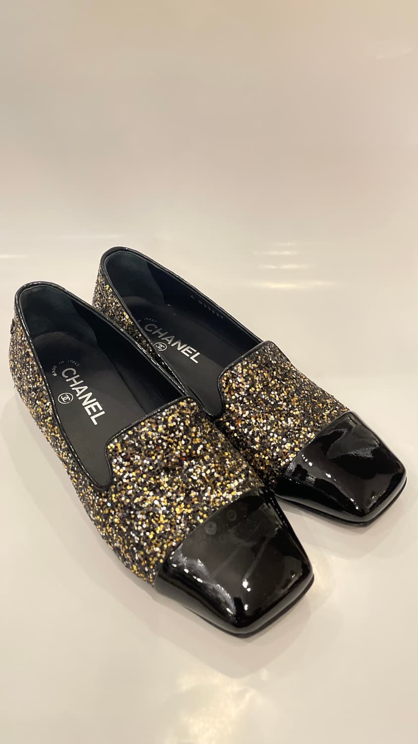 샤넬 글리터 펌프스 38C 상품이미지2