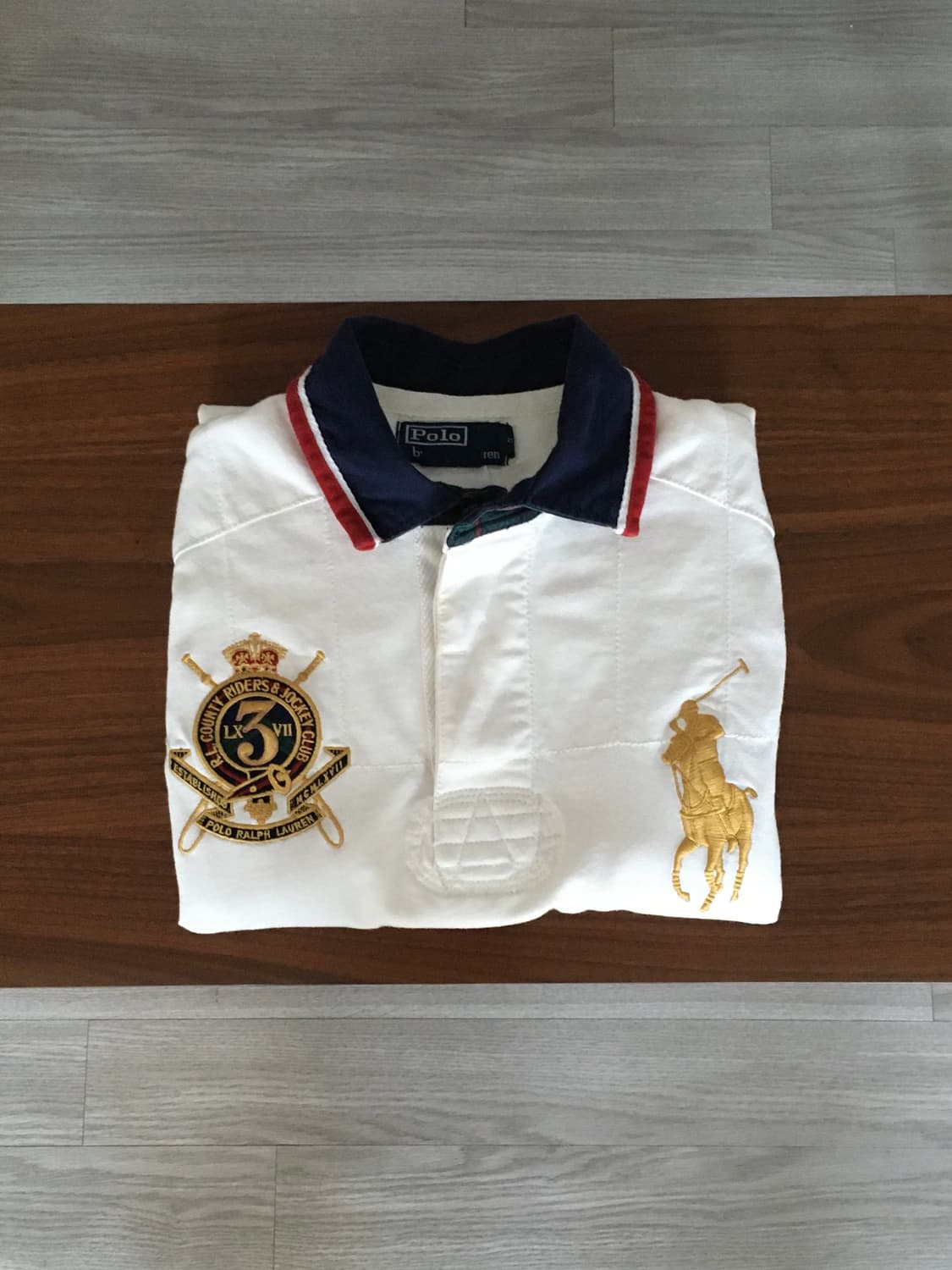 폴로 빅포니 긴팔 럭비티 아이보리 상품이미지1