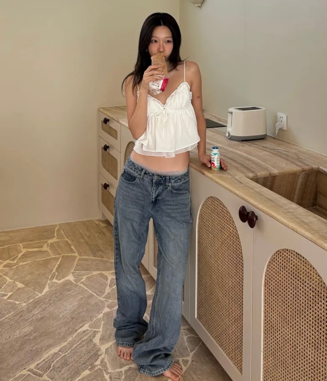 글로니 말리사 진 데님 팬츠 새상품 상품이미지1