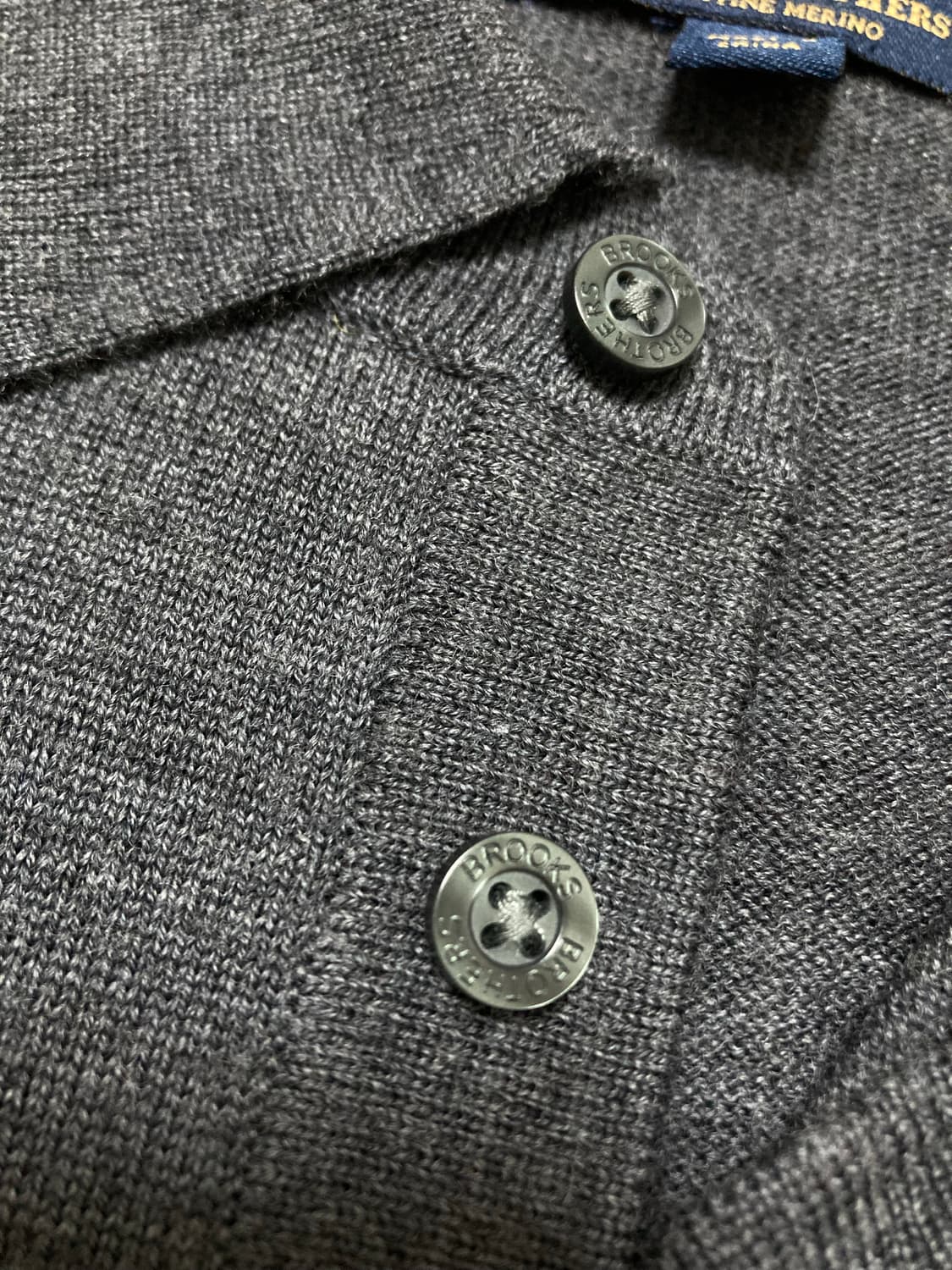 브룩스브라더스 울 카라 니트 M(100) 판매 상품이미지7