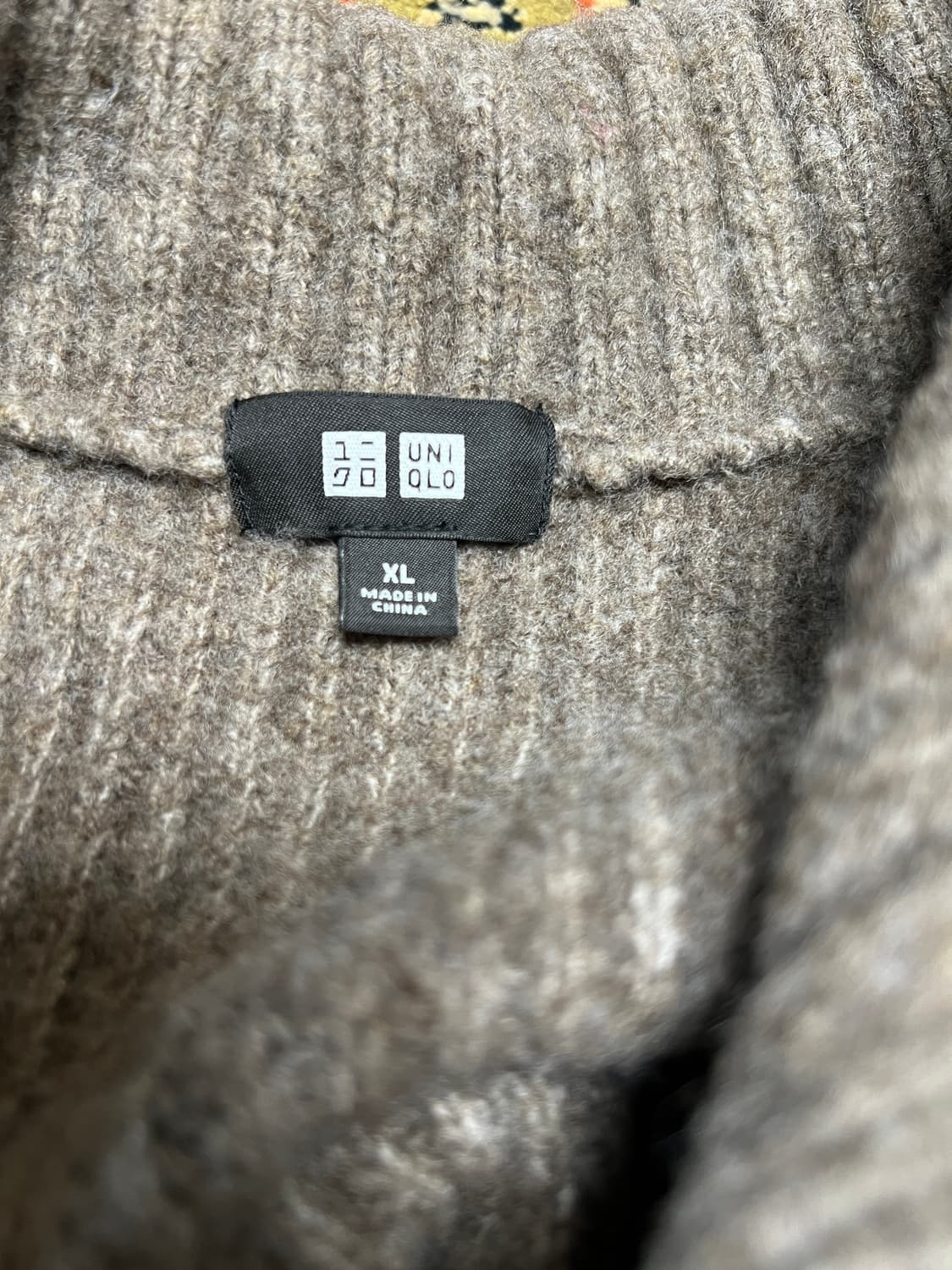 [XL] 유니클로 하이넥 브라운 가디건 상품이미지5
