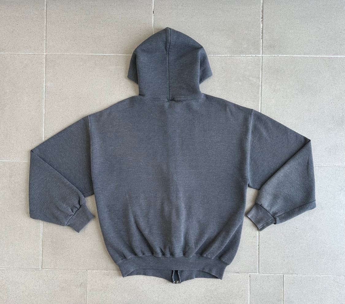 90s 빈티지 러셀 후드집업 다크그레이 L 상품이미지2