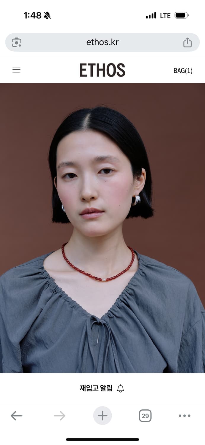 새) BEADS SILVER DOT NECKLACE 2 상품이미지4