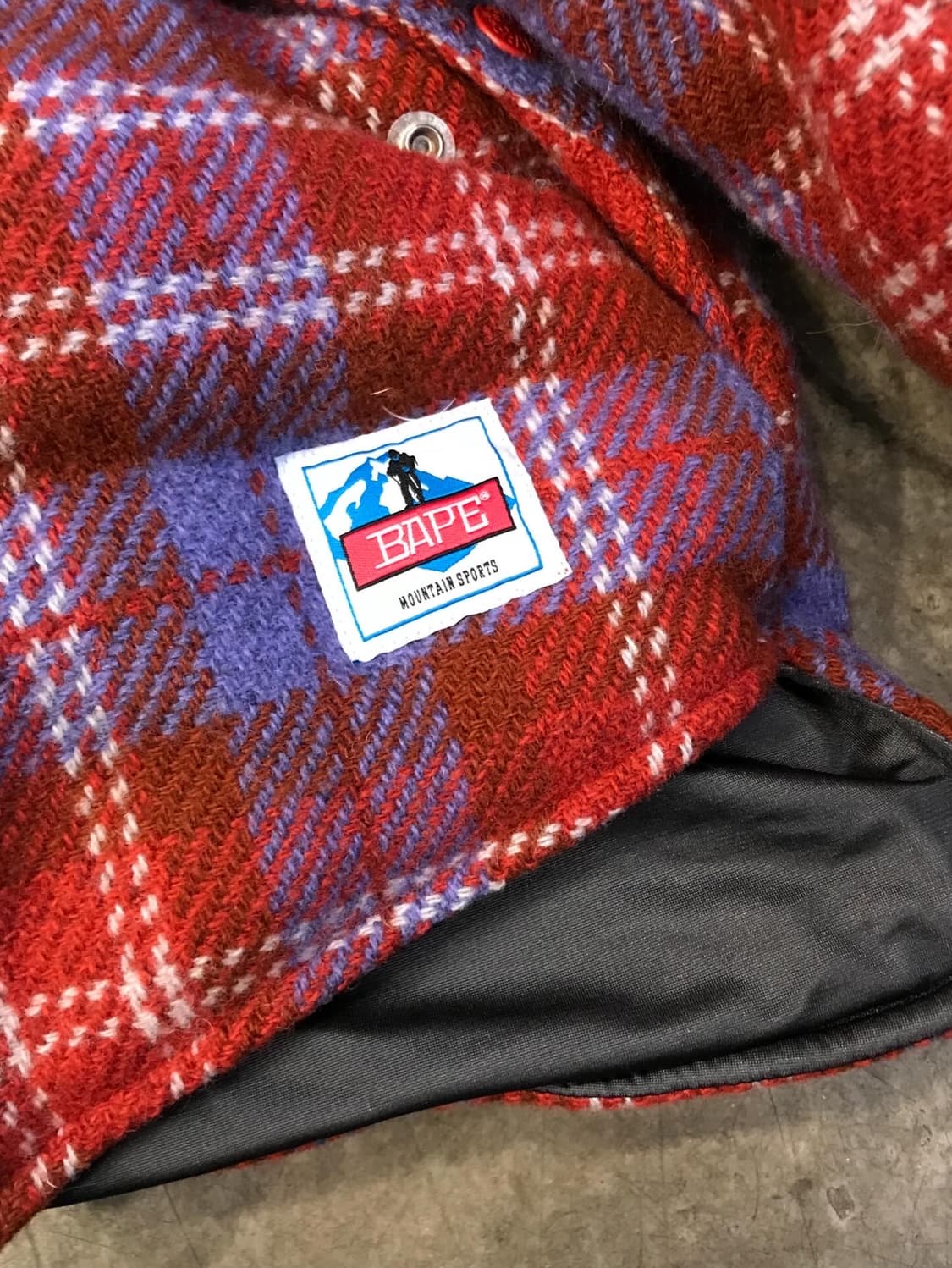 Bape Check Pattern Padded JK 상품이미지8