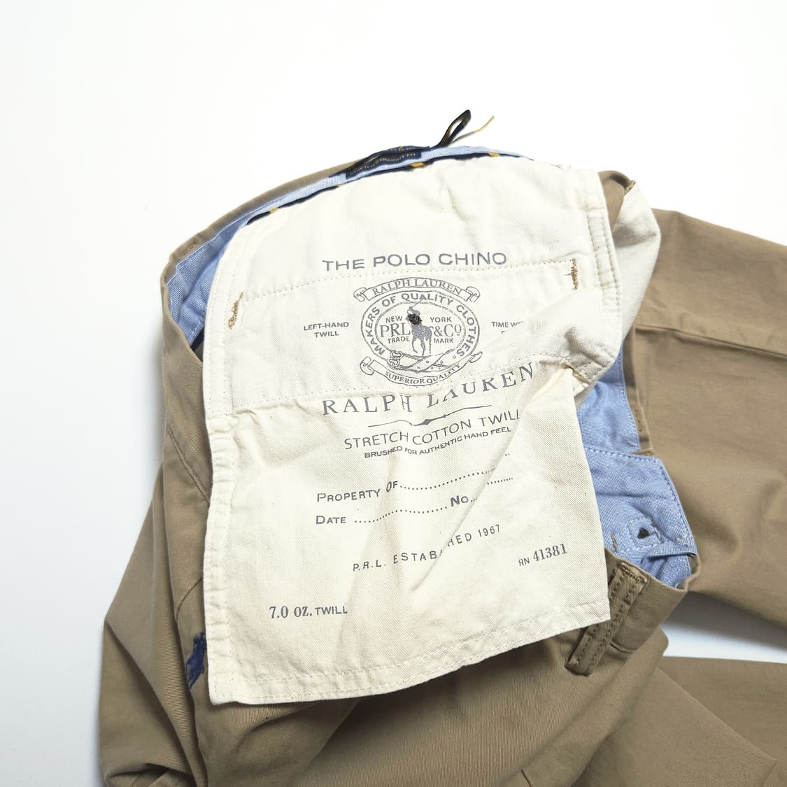 폴로 랄프로렌 신형 QR 치노 팬츠 베이지 상품이미지5