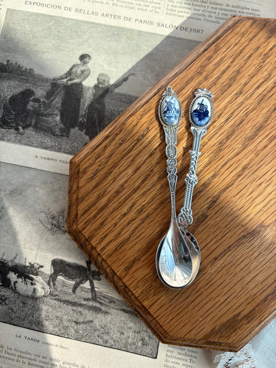 빈티지 델프트 실버플레이트 티스푼세트 상품이미지1